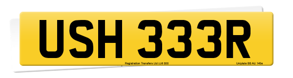 Registration number USH 333R